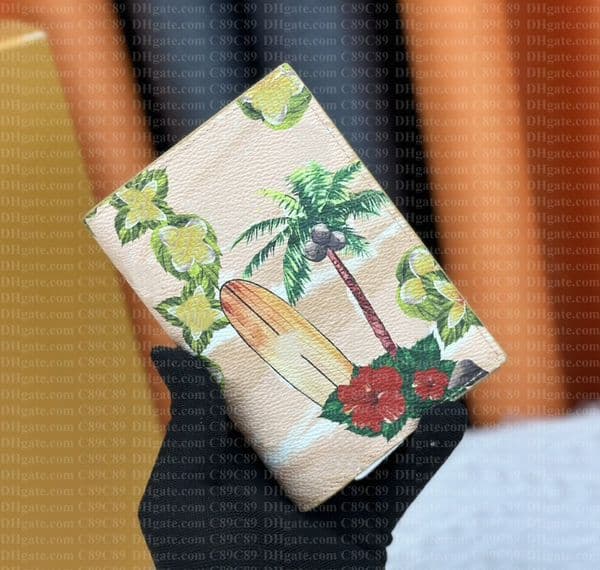 Designer Wallet Passport Holder Designer Wallet for man women leather passport cover Cardholder Can hold credit card business card passport purse