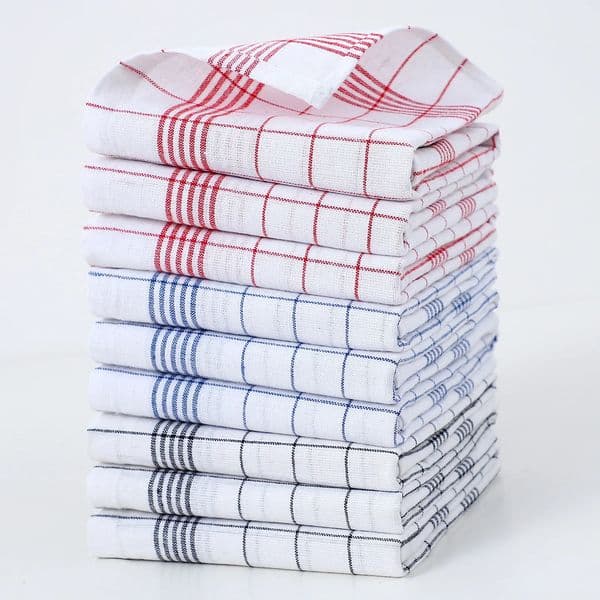 1510pcs Classic Plaid Dish Towel Scouring Pad Soft Large Size Kitchen Towel Suitable for Bar and Kitchen Cleaning 251015