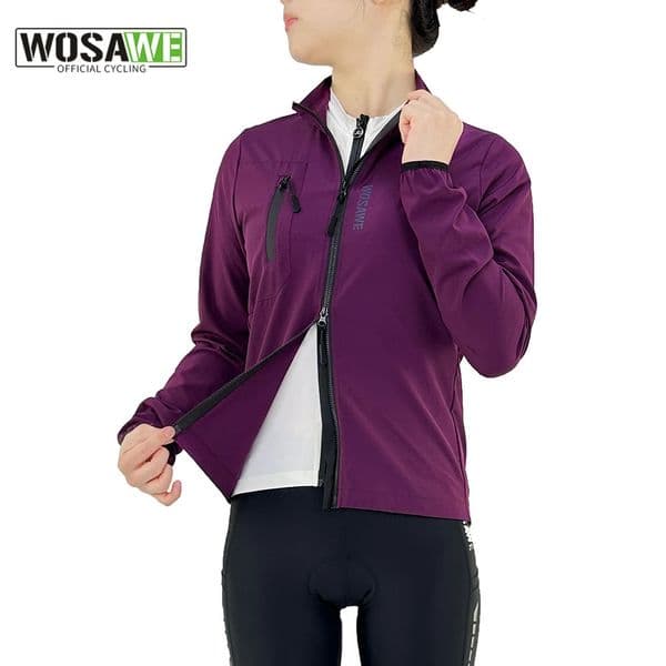 WOSAWE Womens Cycling Jacket Waterproof Windbreaker Cycling Clothing Women Road Bike Jacket Sport Bicycle Coat 251009BJ