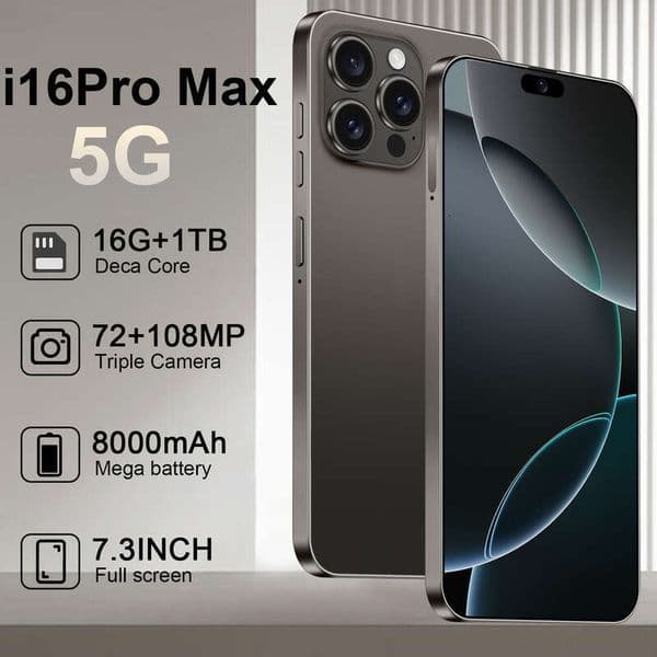 New I16pro Max Mobile 6.7 Inch 6+128G Android 4G Smart Phone