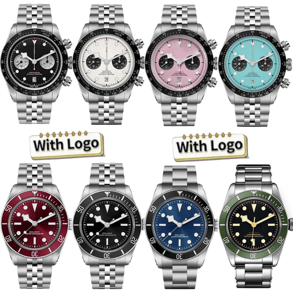 Biwan Series Watches Men Multi-Function Chronograph Automatic Mechanical Stainless Steel Strap Sapphire Mirror Calendar Luxury Mens Watch Montre reloj