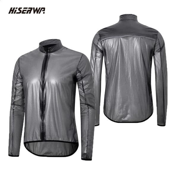 HISERWA Cycling Jacket Lightweight Waterproof Cycling Jacket MTB Bicycle Windbreake Easy To Carry Bike Raincoat For Men Women 251009BJ