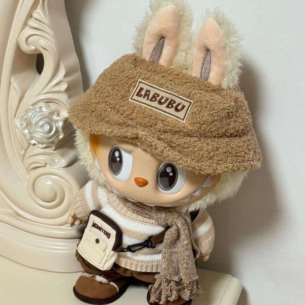 High Quality Big LABUBU Dress Be Latte Vinyl Plush Doll Trendy PVC Toy Third Generation Animals Blind Box