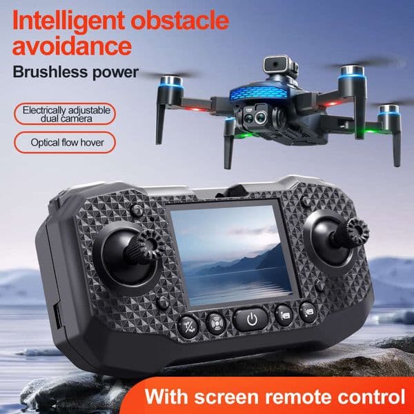 M6 Drone With Screen Control, Aerial Photography, Optical Flow Obstacle Avoidance, Foldable Remote Control Aircraft