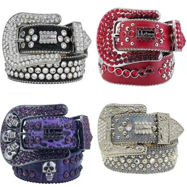 Belts Designer Bb Simon Belts for Men Women Shiny Dia Belt High quality soft comfortable artificial leather durable Multicolour with Bg Rhies AA