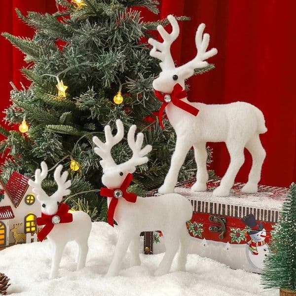 1/2Pcs 16/21/26CM Elk Supplies Decoration Christmas Tree Ornaments for Home Room Decor New Year 2025 Gifts Accessories ddmynov