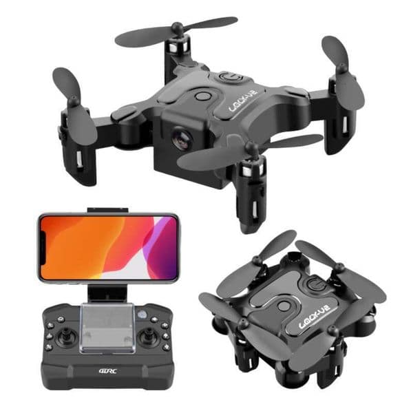 Mini Foldable Drone V2 Aerial Photography Professional Quadcopter Remote Control Airplane for Elementary School Students Children's Toy