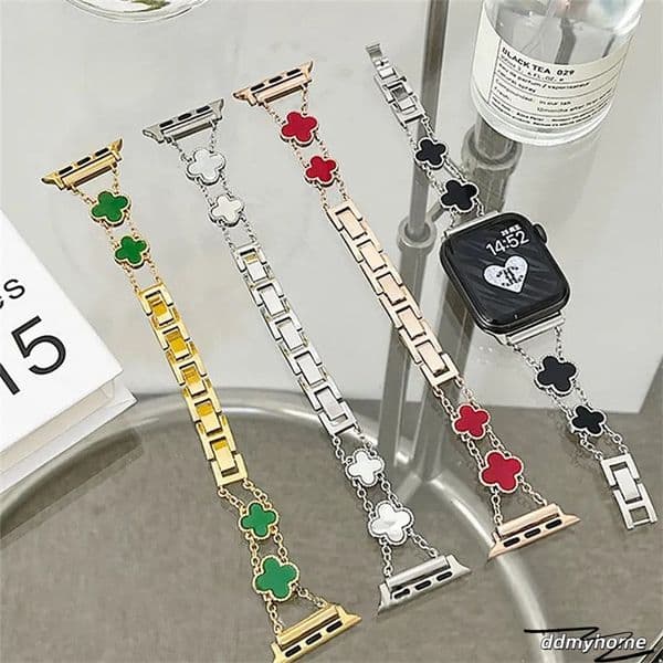 Stainless Steel Apple Straps 42Mm: Polished & Matte Metal Watch Bands For Iwatch 9, 8, 7, 6, 5, 4, 3, 2 Ddmyhome