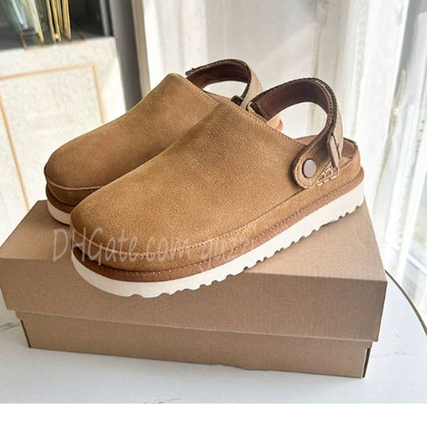 Designer Goldenstar Clog Slippers Clogs Dad Sandal Golden star Beach Women Men Tazz Tasman Fall Driftwood Chestnut Sand Winter Summer