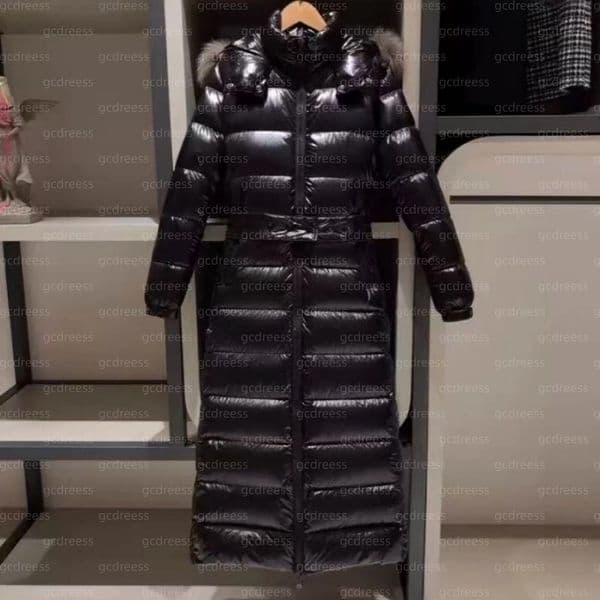 Women's Winter Long puffer jacket Designer Brand White Duck Down Women's Down Jacket Coat Women's Real Fur Hooded Parka Outdoor Warm Girls New Year Fashion Gift