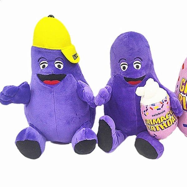 1-2pcs Grimace Birthday Grimace Plush Toy Grimace Shake Plush Color Doll Game Stuffed Animal Soft Toy Mascot Bottle Gift Boy Kid 240113L260420