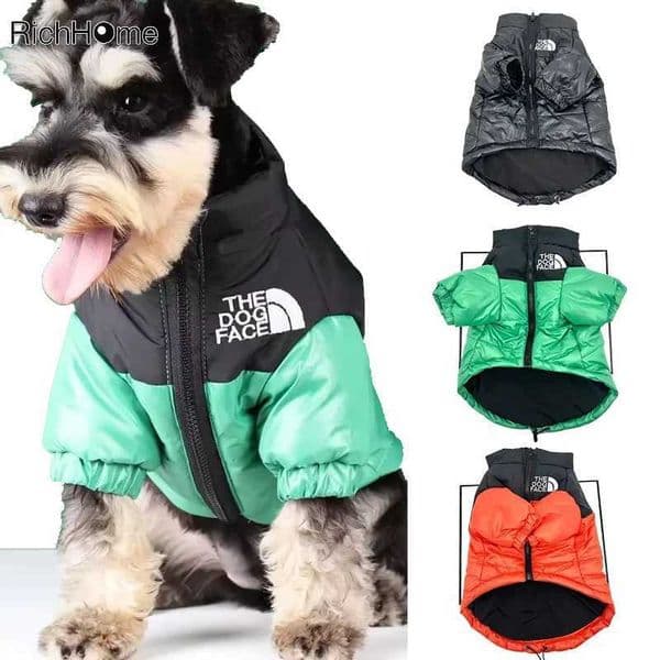 Down et for Dog The Dog Face Winter Clothes For Small Medium Dogs Warm Thick Vest French Bulldog Puppy Coats C251020