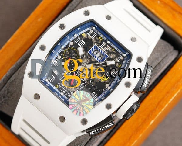 men watches designer coloured rAAAAA Montres Luxury men's watch m11-03 super clone watch lightweight transparent designer hollow chronograph Carbon fiber O9DJ