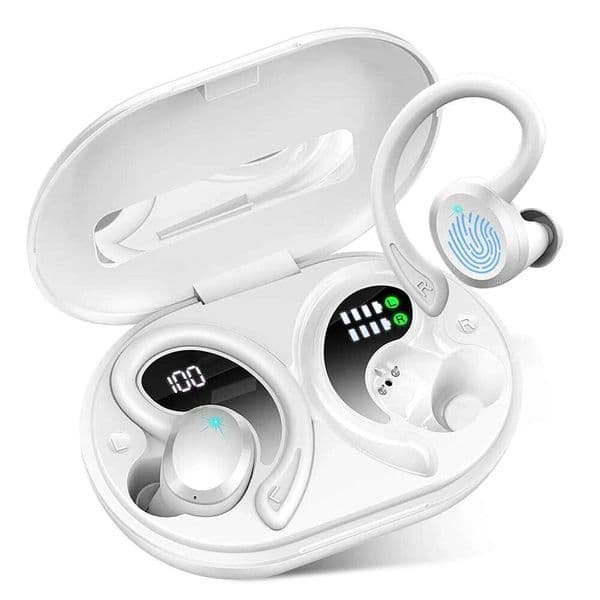 Cross-Border Foreign Trade New Q38 Ear Mounted Wireless Smart 5.2 Bluetooth Headset Digital Display Power
