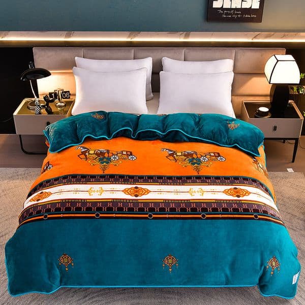 Designer Bedding Autumn/Winter thickened warm milk duffle cover single piece duvet cover