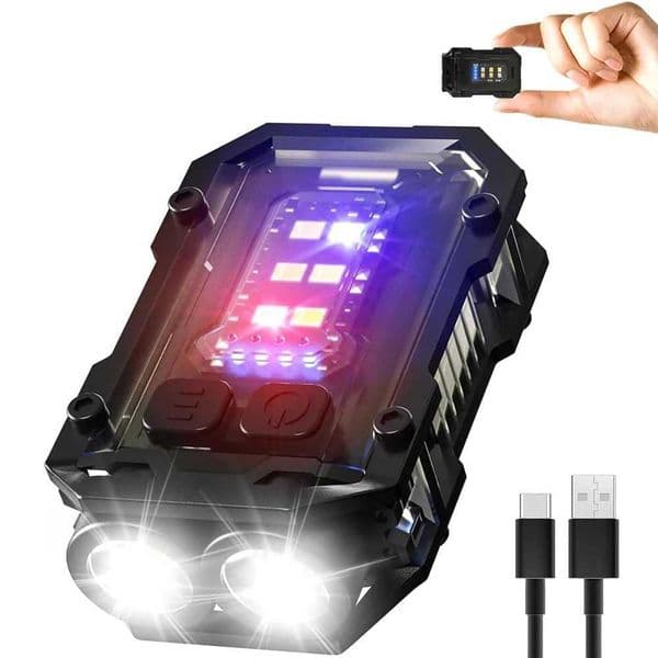LED Keychain Flashlight Rechargeable Mini 800LM USB C 8 Modes Flash Light Magnetic Keychain for Camping Running Emergency Hiking X251021