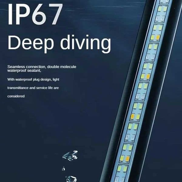 Aquarium Stand Light Water Plant Submersible Lamp LED Fish Tank Lights Fish Tank Full Spectrum Lights UltraThin Aquarium Light Z251021