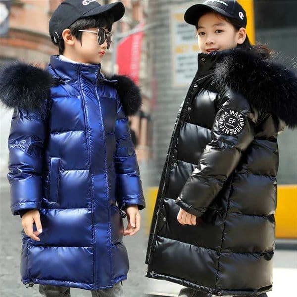 Boys Down Jackets 517Years 2025 Winter Teen Boy Thick Warm Cotton Hooded Coats Outerwear Children Clothing Windbreaker JacketsT251021
