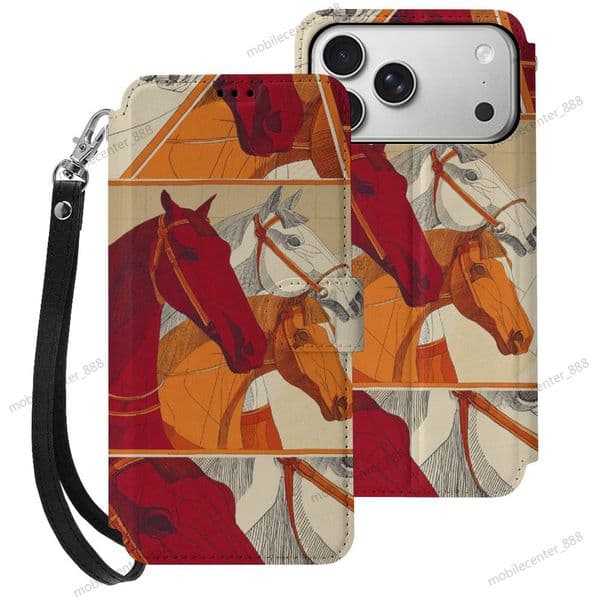 Her horse H Designer iphone case 17 16 case luxury case for iPhone 17 16 15 Pro Case: Customized Flip leather style Phone Cases Slim Anti Yellowing Military Grade F11