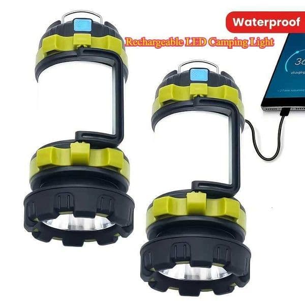 Rechargeable LED Camping Light 1000LM Lantern Flashlight 6 Modes 4000mAh Power Bank for Power Outage Hurricane Outdoor Hiking X251021