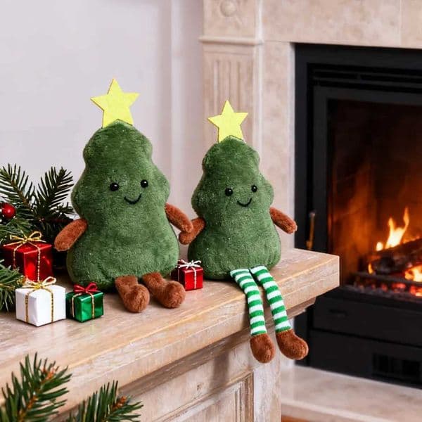Christmas Tree Decoration Pendant Cute Plush Christmas Tree Doll For Cabinet Table Decor Home Party Decor Gifts DollXJ251021