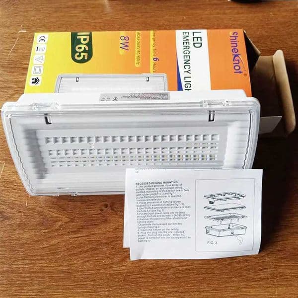 Ip65 Three Proof Emergency Light HighQuality Large Capacity Lithium Battery 2 18650 Provides 450 Minutes Emergency Lighting X251021