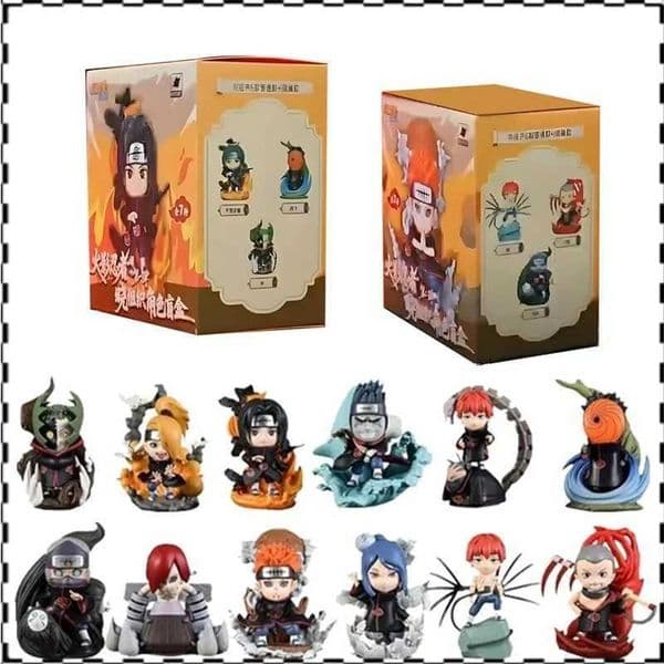 In Stock Original NARUTO Xiao Organization Series Blind Box First Bullet Second Bullet Anime Character Models Cute Toys Gifts