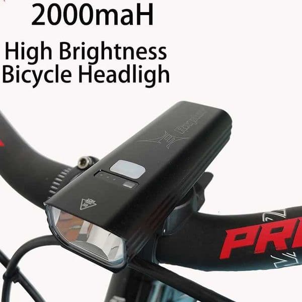 Bicycle Lights Headlights Strong Light Riding Flashlight Bicycle Front Light TypeC Rechargeable Waterproof MTB Road Bike Lamp X251021