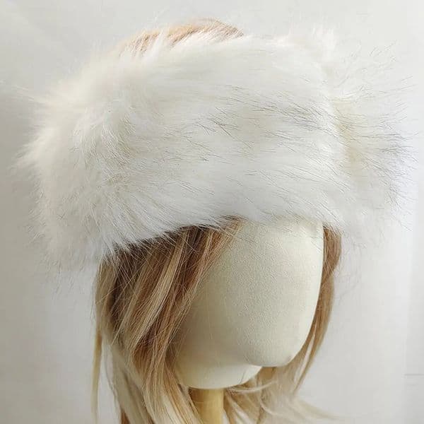 Autumn and Winter Real Rabbit Hair Band Hoop Womens Warm Fur Hat Vintage Wide Edge Plush Headband 251015