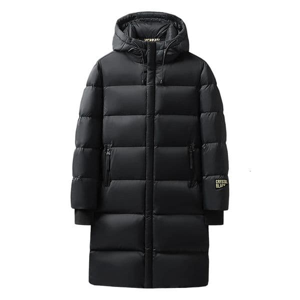 Winter Men Warm Thick Long Down Jacket Coat Mens Hooded Waterproof Black Gold Puffer Casual Windproof Parkas Male 251015