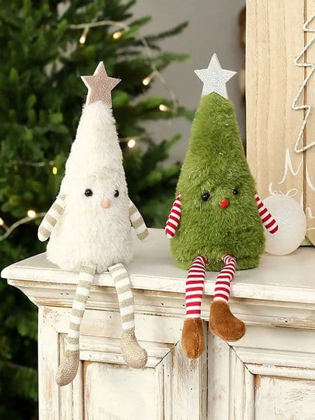 1pc Christmas decorations cute plush Christmas tree doll home party doll ornaments party gifts couple giftsXJ251021