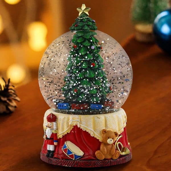 Custom Made Snow Globes with Music Resin Crafts Christmas Tree Snow Globe Holiday Gift Christmas Snowball 251021