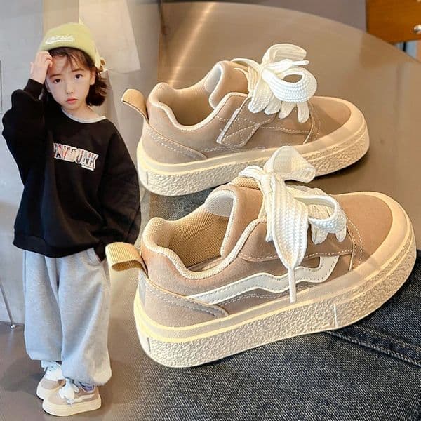 Childrens Sports Shoes Fall Girls Nonslip Soft Sole Casual Shoes Boys Light Canvas Sports Shoes 251017