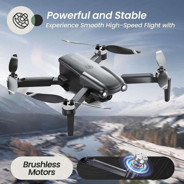 Professional Drone Dual 4K HD Cmarea Adult Folding Remote Control Quadcopter Equipped With Anti-Shake Gimbal, GPS Intelligent Retrieval, Super Brushless Motor,