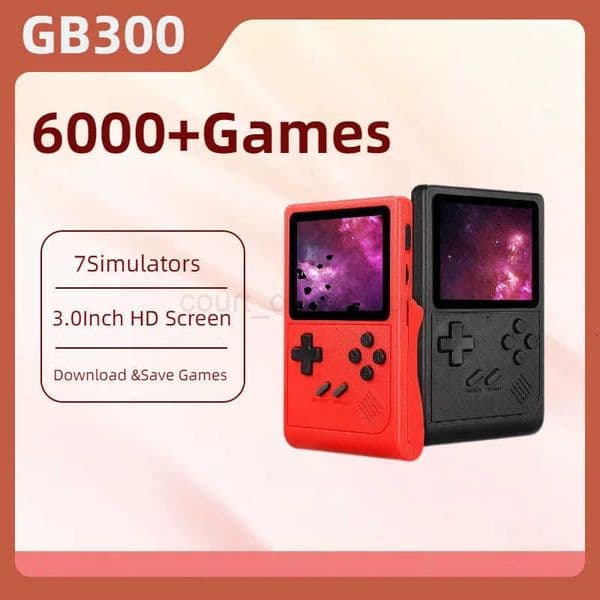 GB300 Portable Handheld Game Player 30 inch Screen TV Video Game Console AV Output Retro Game Console Builtin 8G 6000 Games M251021