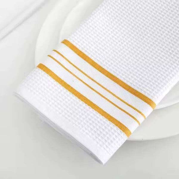 Restaurant 100% Cotton 60x60cm Reusable Wine Glass Cloth and Napkin