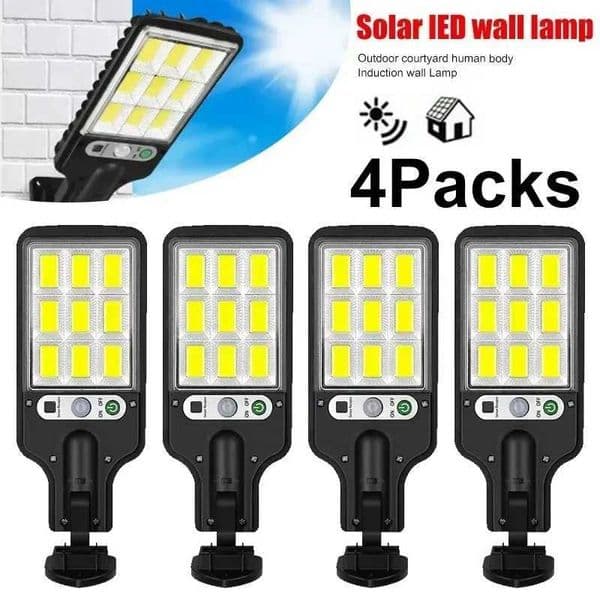 Solar Street Lights Outdoor 108COB LED Solar Wall Lamp With 3 Lighting Mode Motion Sensor Security for Garden Patio Path Yard X251021
