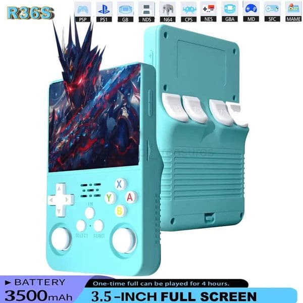 WDYQJE 128GB R36S Retro Handheld Games Console Linux System Boy Gift Video Gaming Console 20000 Games Portable Video Player M251021