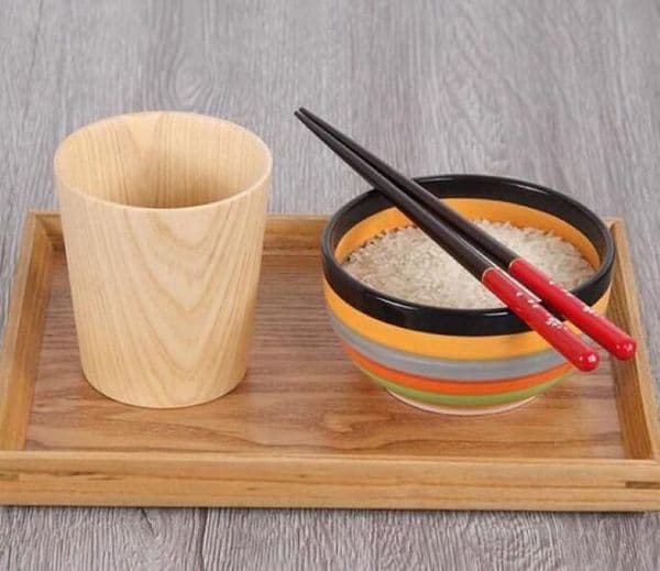 270ml Creative Japan Style Solid Cedarwood Milk Cup Tea Water Cup Heat Insulation Wooden Cup