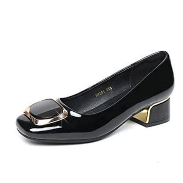 zapatos de mujer women casual black european stylish elegant comfort spring square heel shoes lady cool office career shoe ea163 251017