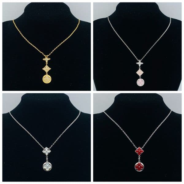 Designer Pendant Necklace Luxury Charm Sweater Chain Classic Mother-of-Pearl Pendant Necklace Fashion Women Men Jewelry Accessories High Quality Holiday Gifts