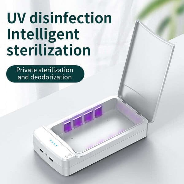 Mobile Phone Sterilizer Disinfection Box UV Ultraviolet Germicidal Sterilization for N95 Disposable Mask Multi-Function