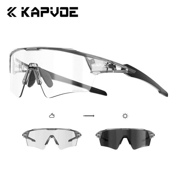 HD Photochromic Cycling Glasses Lighteight UV400 Sunglasses for Men Women Bike MTB Outdoor Eyewear Riding Driving Running H251021