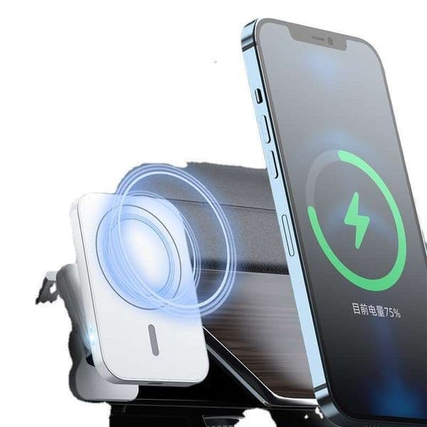 Car Magnetic Wireless Fast Charging Charger 15W Compatible With Apple Iphone 14