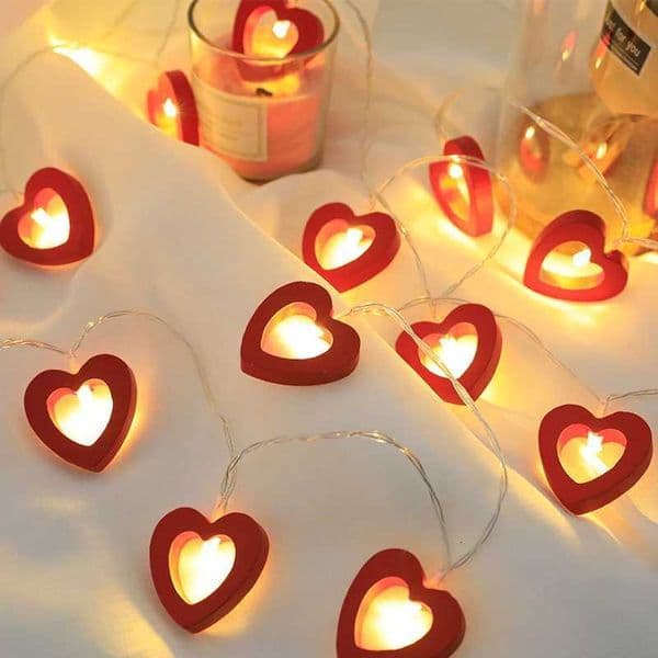 LED Light String Fairy Peach Heart Garland Lamp Bedroom Garden Hoilday Happy Birthday Wedding Party Decoration Lights StringXJ251022