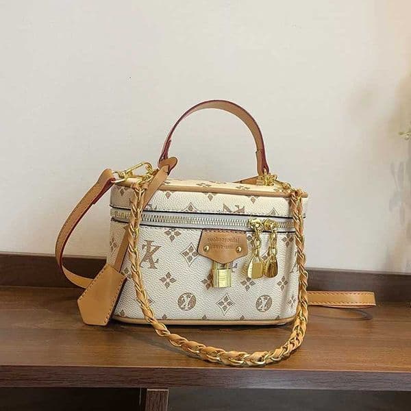 Vintage Mogram Bucket Bag Lightweight Crossbody Purse for Wen Luxe Top Handle Tote Cpact Shoder Bag Versatile Bag Y251022