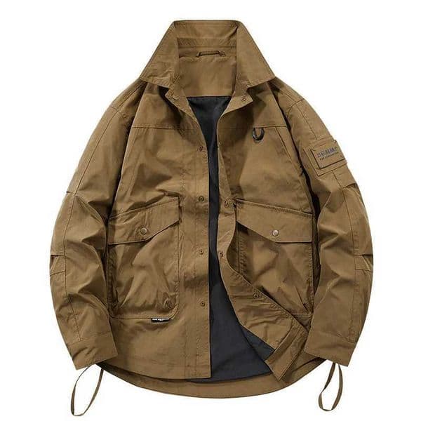 New Fashion Men Streetwear Multipockets Loose Cargo Coats Man Casual Tooling Jackets Quality Male Outdoor Windproof Jackets 5XLT251022