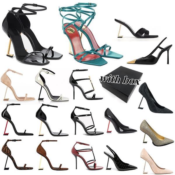 2025 With box&dustbag designer high heels dress women pumps classic heels stiletto heel open toes comfort fit ladies Party Wedding buckle strap big size 35-42