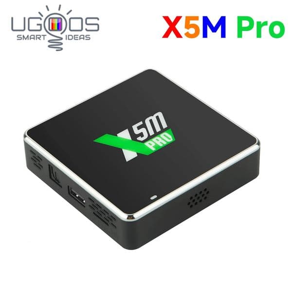 UGOOS X5M Pro Settop Box Android 14 S905X5MQuad core ARM CortexA55 4GB LPDDR4 32GB eMMC WiFi BT54RJ45 1000M SupportHDR