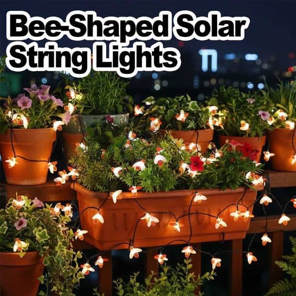 5m7m12m Led String Light Solar Lights Outdoor Christmas Decorations Bee Patio Solar Powered Cool White Fairy Waterproof GardenXJ251022
